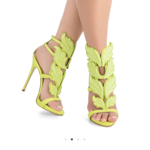 Giuseppe neon green heels size 7 only worn once. - Picture 5 of 5